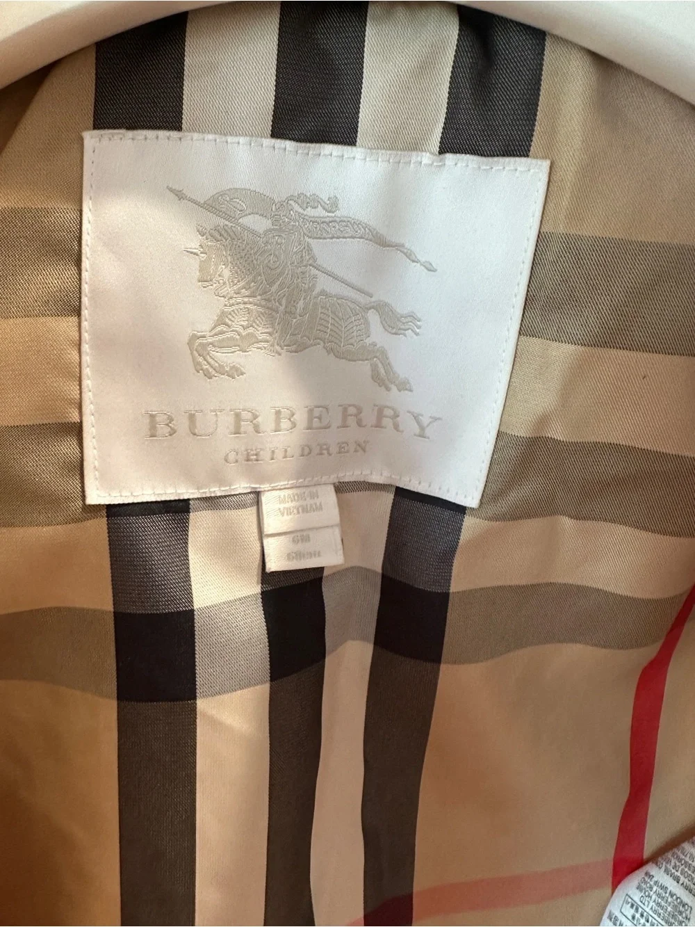Burberry pink infant jacket